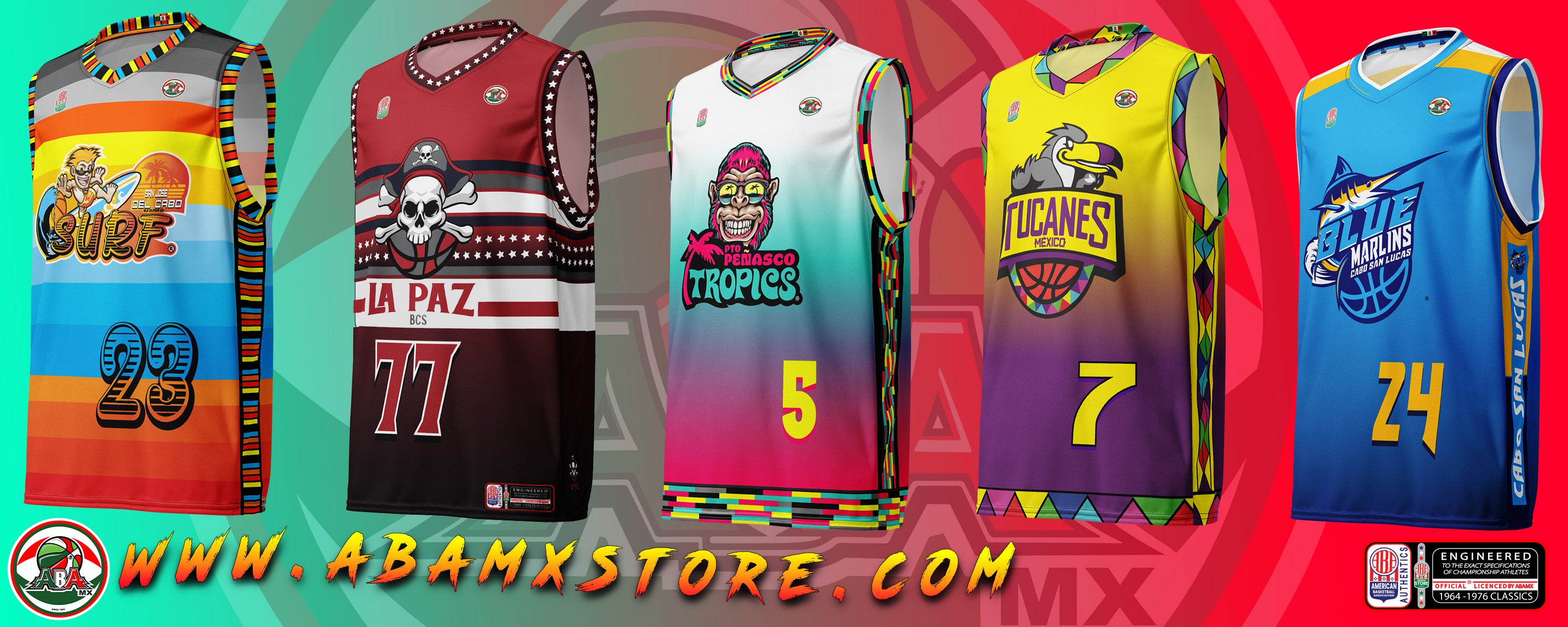 abamx Store Sky High Legends: David Thompson ABA Jersey Collection 2XS