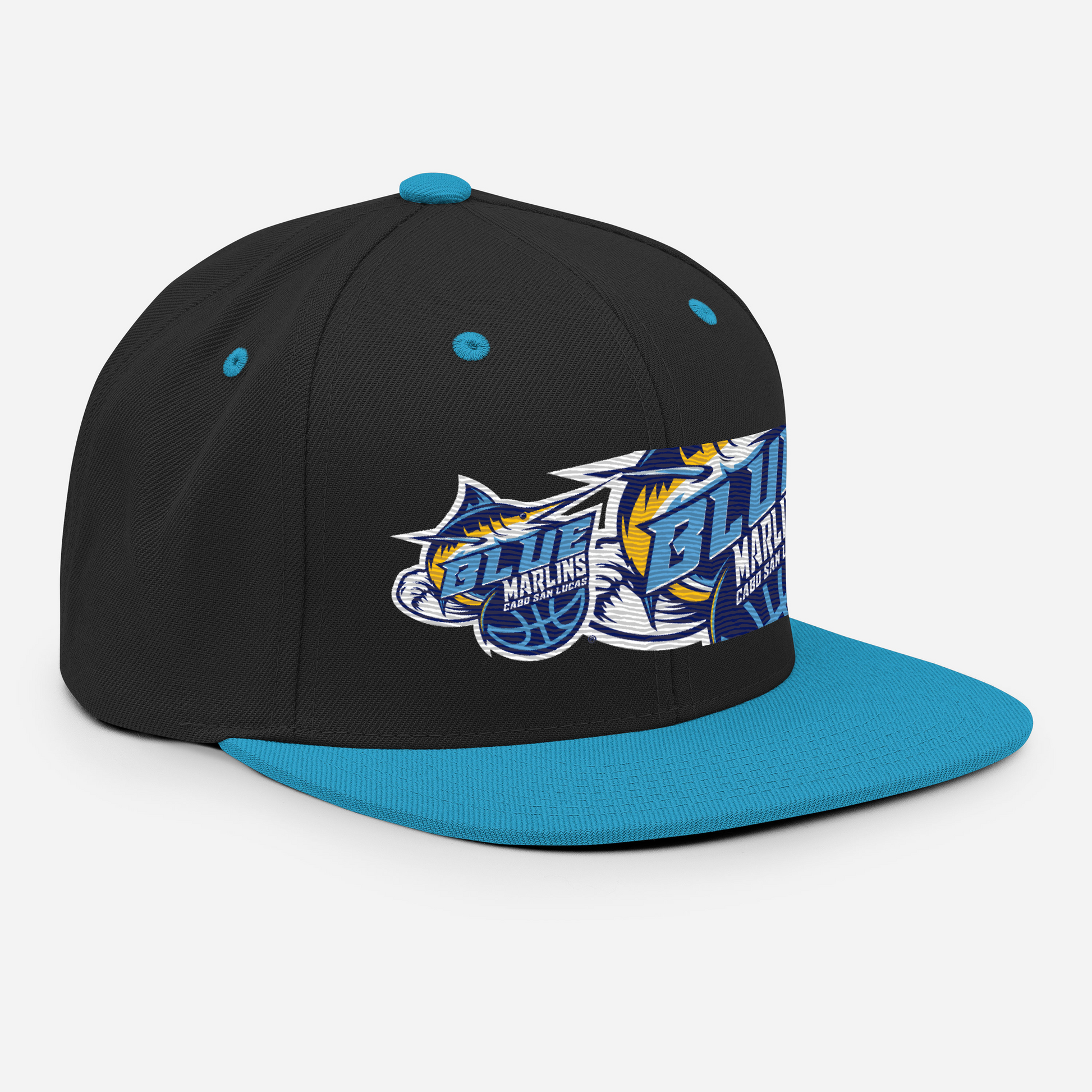 The Blue' Blue Marlins Team Hat Black/ Teal