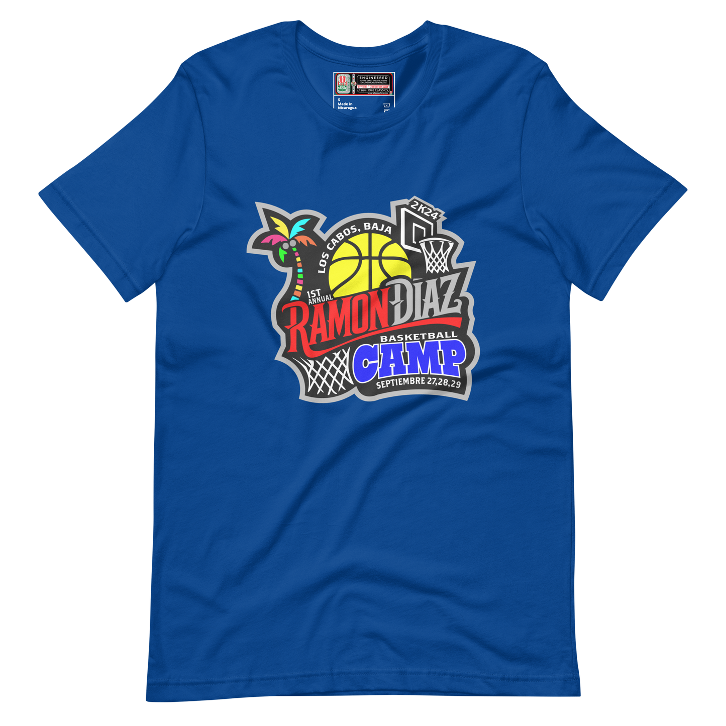 RAMON DIAZ BASKETBALL CAMP T-SHIRT 2K24 LOS CABOS