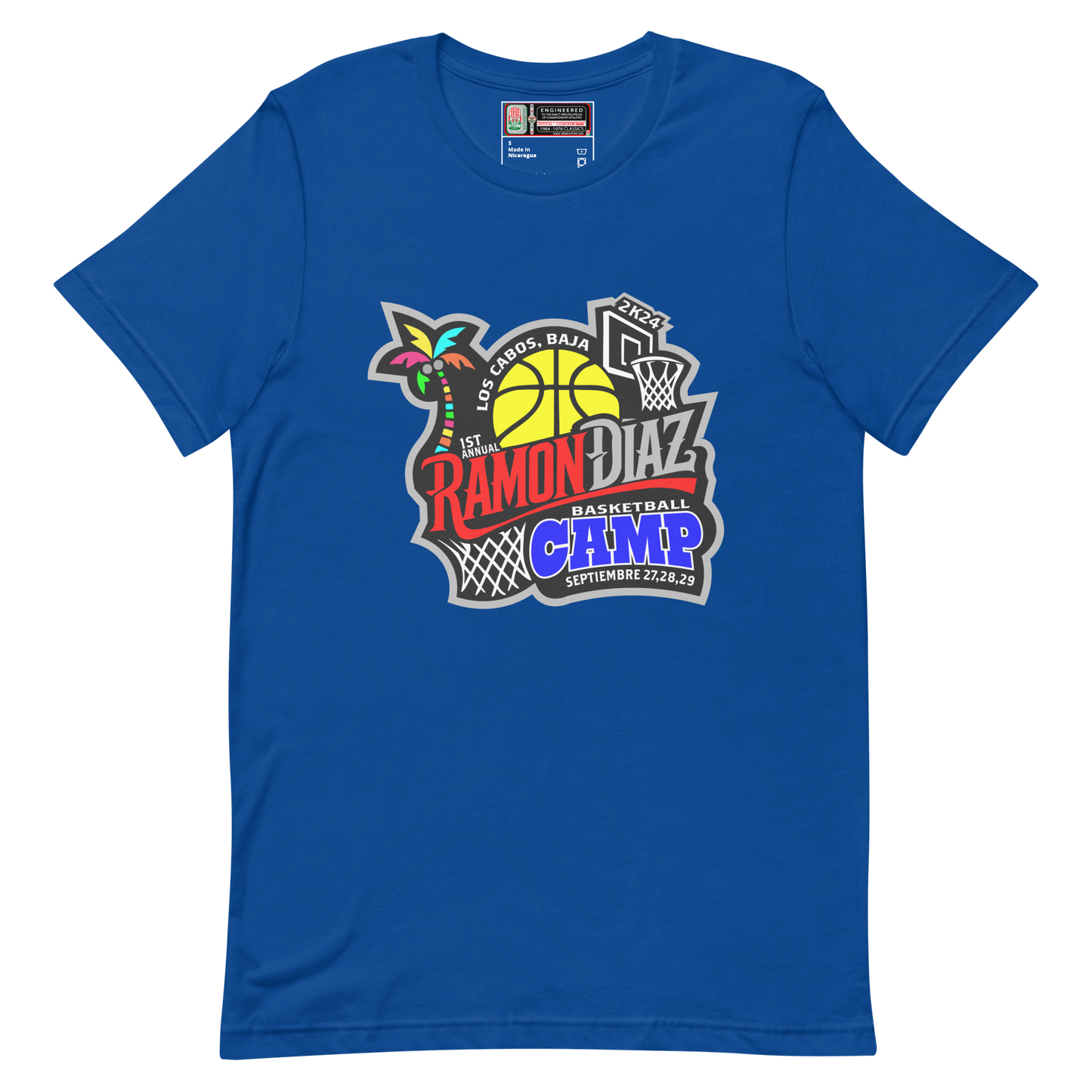 RAMON DIAZ BASKETBALL CAMP T-SHIRT 2K24 LOS CABOS